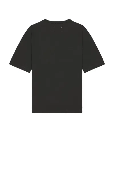 Maison Margiela Dark Grey Cotton T-shirt In Animal Print