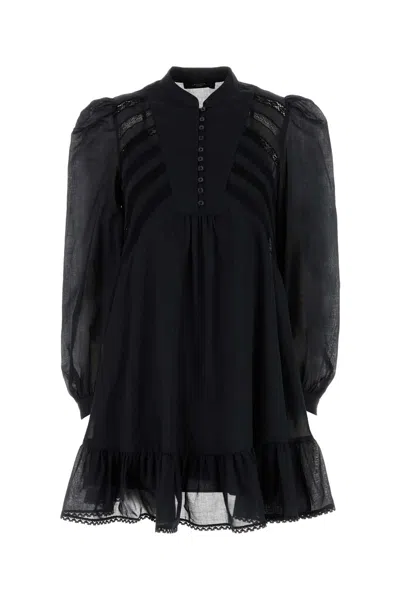 Weekend Max Mara Lace-insert Ruffled Mini Dress