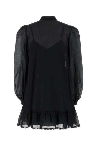 Weekend Max Mara Lace-insert Ruffled Mini Dress