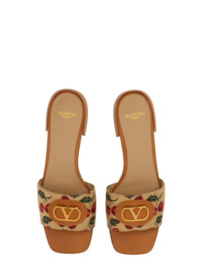 Valentino Slide Sandal "vlogo Signature" In Multi
