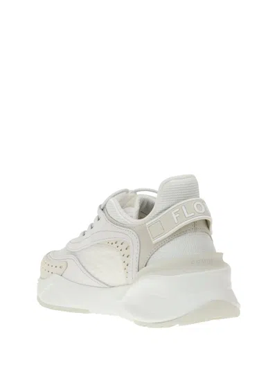 Fendi Women's Luxurious Calf Leather Sneakers In Animal Print