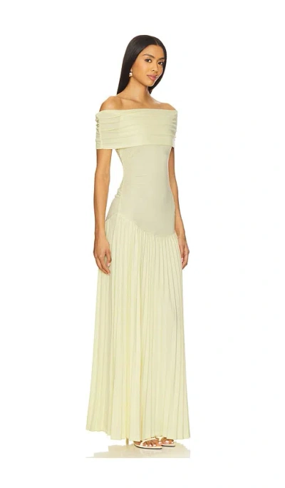 Lioness Field Of Dreams Maxi Dress Butter In Yellow