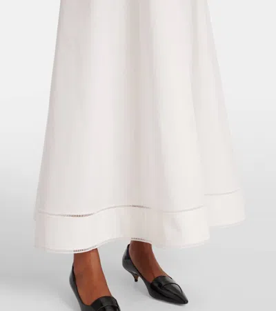Rohe Embroidered Poplin Dress In White