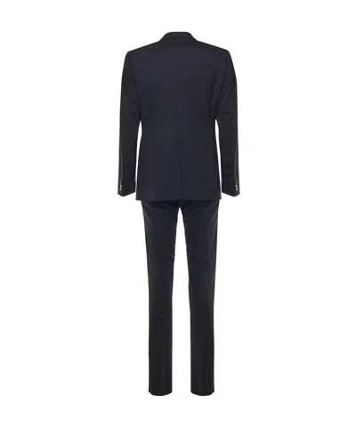 Dolce & Gabbana Double-button Single-breasted Suit In Blue