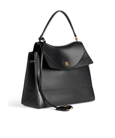 Balenciaga Medium Nano Leather Shoulder Bag In Black