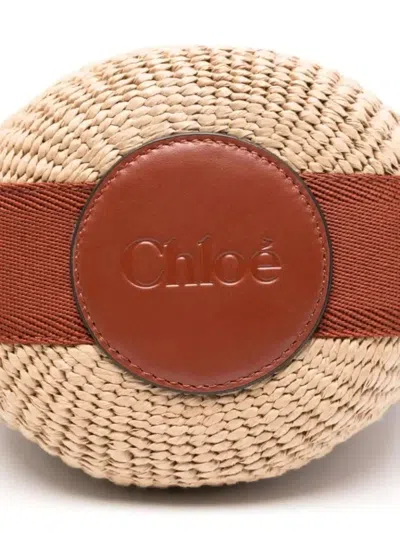 Chloé Horse Medallion Paper Bucket Bag