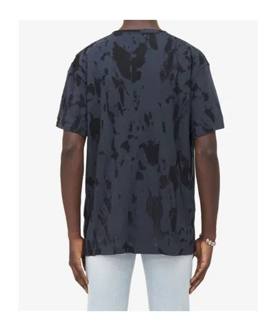 Alexander Mcqueen Mcqueen Skull Patch Tie Dye Cotton T-shirt In Black