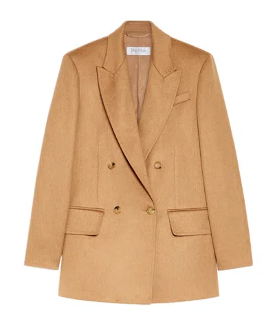 Max Mara Olimpia Jacket In Sable Camel