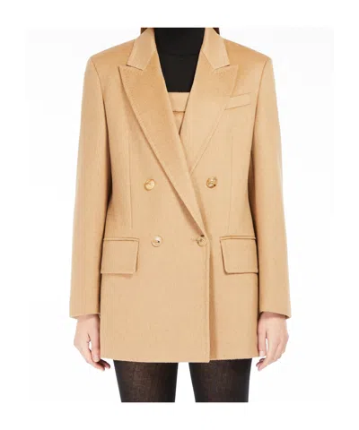 Max Mara Olimpia Jacket In Sable Camel