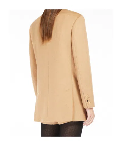 Max Mara Olimpia Jacket In Sable Camel