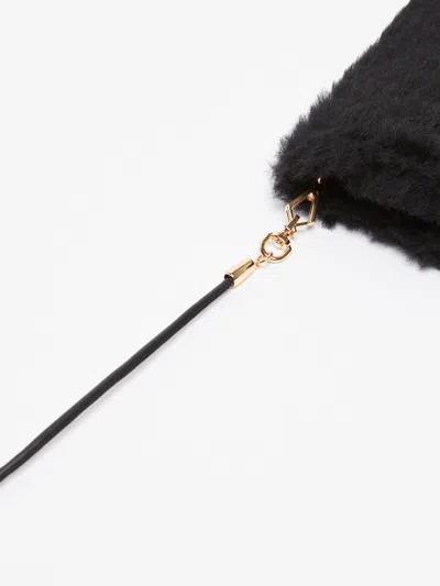 Max Mara Mittens In Alpaca And Wool Teddy Fabric