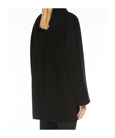 Max Mara Rebus Double-breasted Coat In Black