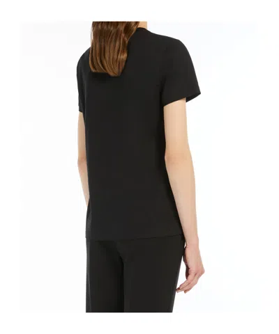 Max Mara Logo T-shirt In Black