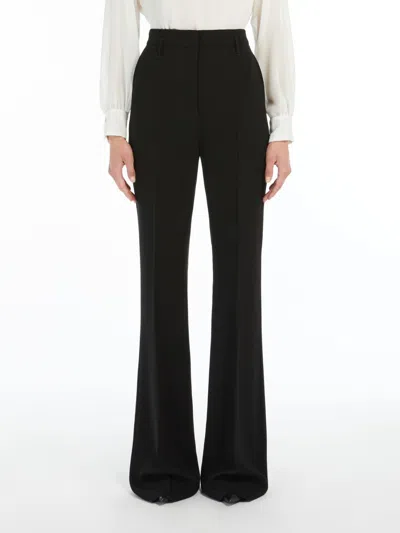 Max Mara Flared Trousers In Cady Alabama