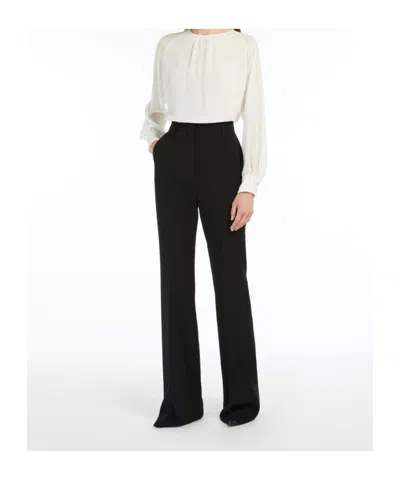 Max Mara Flared Trousers In Cady Alabama