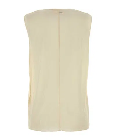 Khaite Cream Stretch Cupro Allo Top