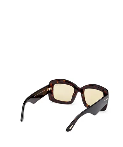 Tom Ford Rectangle Sunglasses In Brown