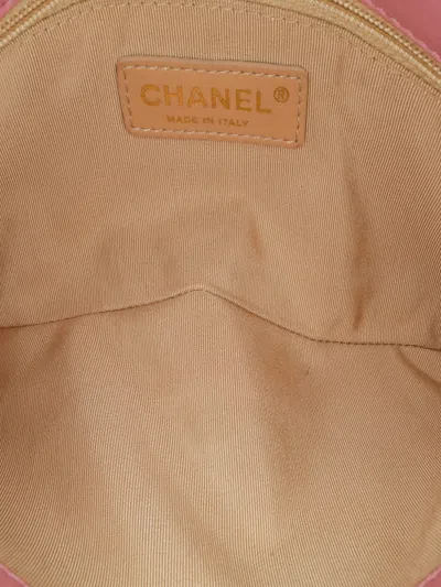 Pre-owned Chanel 2013-2014 Quilted Calfskin Cc Crown Flap Shoulder Bag In Pink