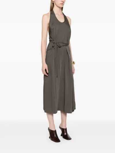 Lemaire Halter Neck Midi Apron Dress With Open Back