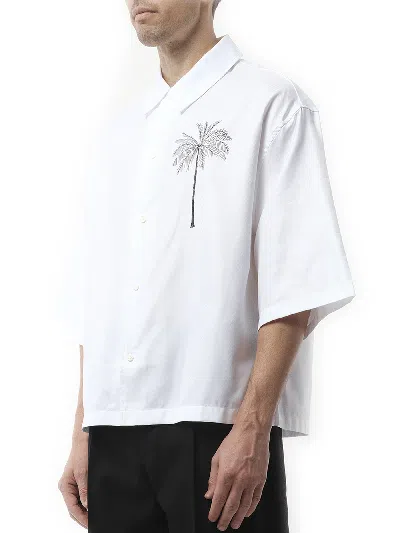 Jacquemus White Shirt With Front And Back Print