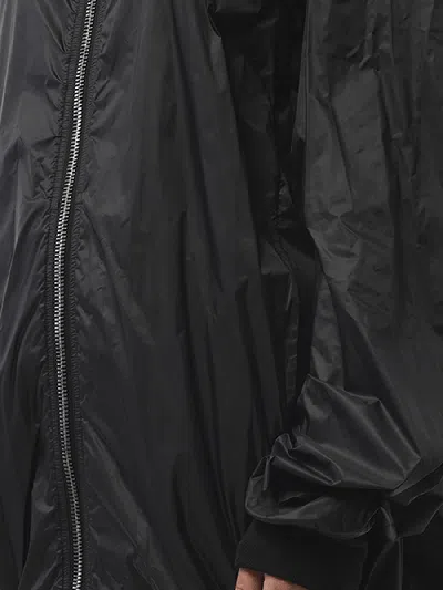 Rick Owens Womens Tec Flight Two-slip-pockets Shell Jacket Black