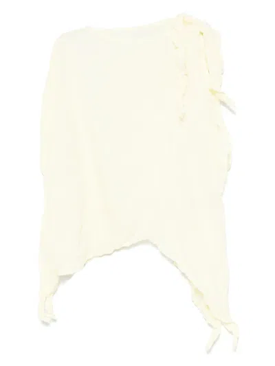 Issey Miyake Wrinkled And Twisted Top