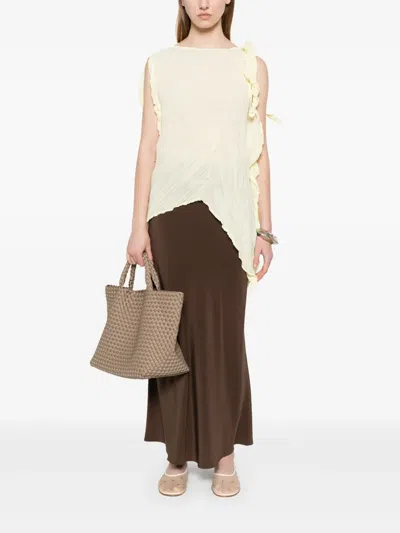 Issey Miyake Wrinkled And Twisted Top