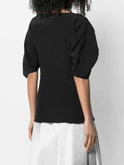 Prada Lace-panel Silk Blouse