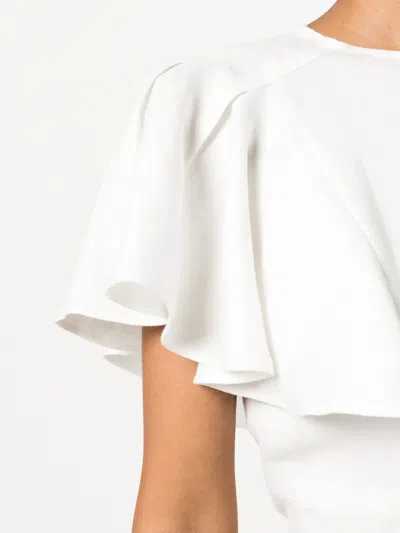 Chloé Linen Flutter Sleeve Top
