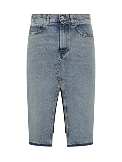 Stella Mccartney Asymmetrical Denim Skirt