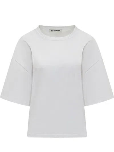 Darkpark Draped Short Sleeves T-shirt In Gray