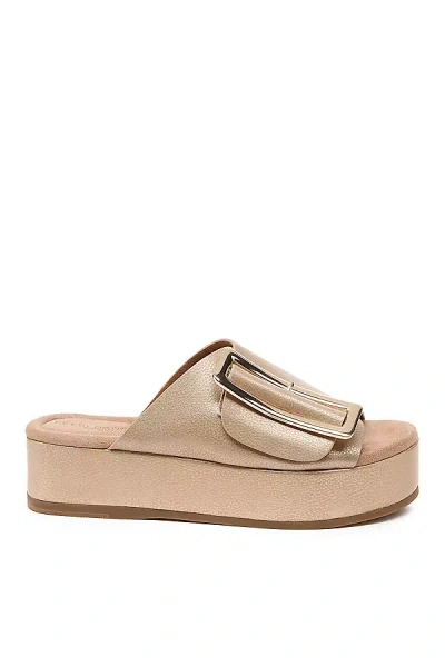 Kelsi Dagger Brooklyn Dover Platform Sandals In Metallic