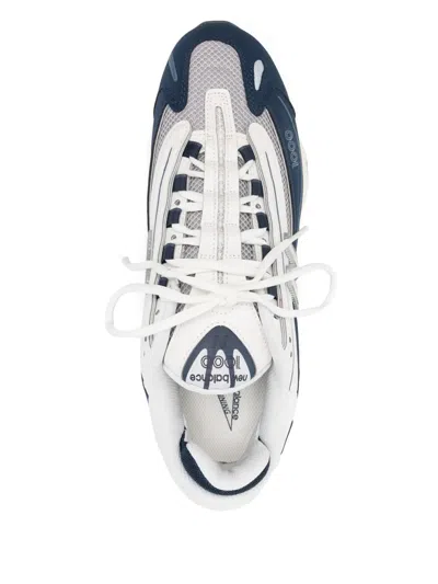 New Balance 1000 Leather And Mesh Sneakers In White