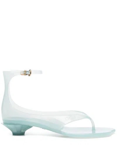 Chloé Chloe Women Pastel Light-blue Tpu Chloe Jelly Thong Sandals In Spearmint