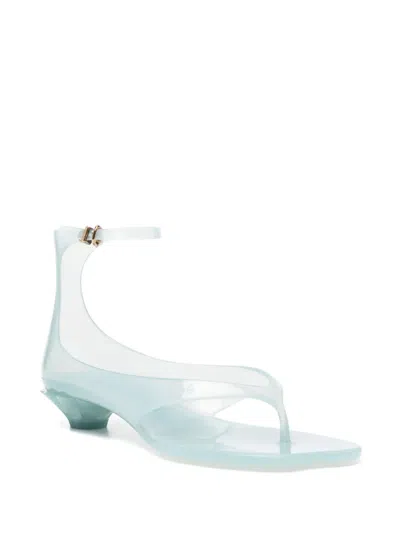 Chloé Chloe Women Pastel Light-blue Tpu Chloe Jelly Thong Sandals In Spearmint