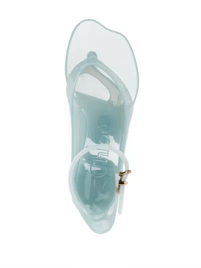 Chloé Chloe Women Pastel Light-blue Tpu Chloe Jelly Thong Sandals In Spearmint