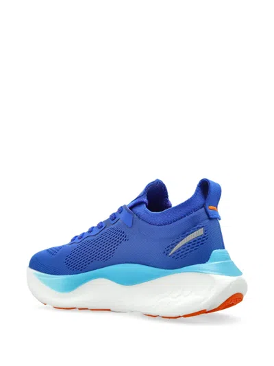 Ea7 Logo-patch Trainers In Blue