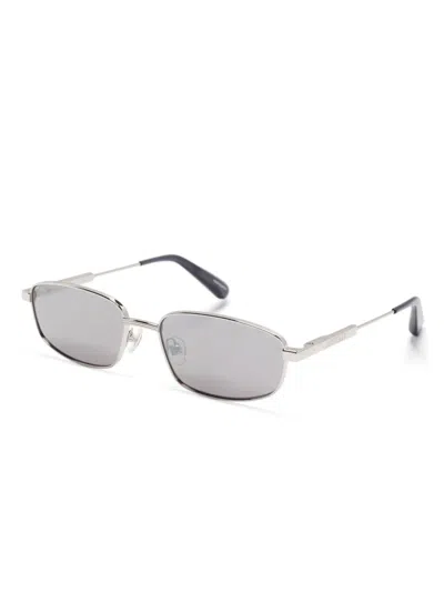 Jacquemus Rectangle-frame Sunglasses In Silver