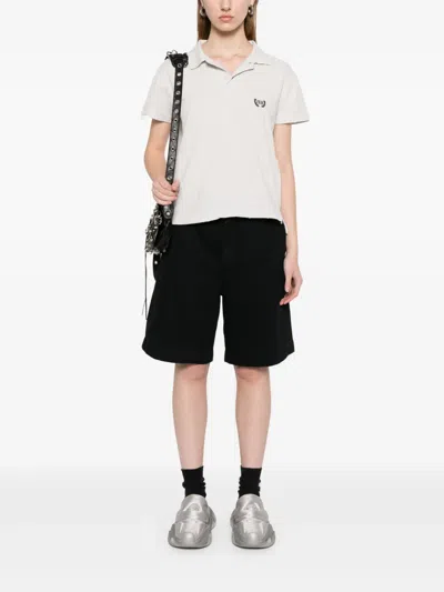 Balenciaga Polo Shirt With Side Slits And Straight Hem