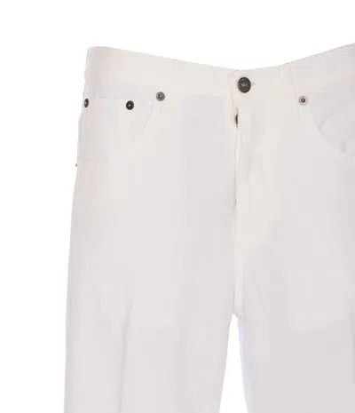 Dondup Jacklyn Trousers With Pockets And Loops In White