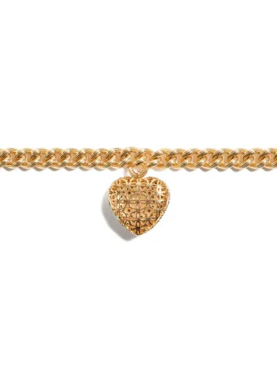 Valentino Garavani Crystal-embellished Coeur Royal Bracelet In Gold