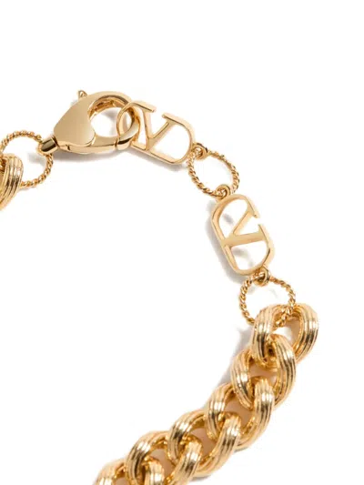 Valentino Garavani Crystal-embellished Coeur Royal Bracelet In Gold