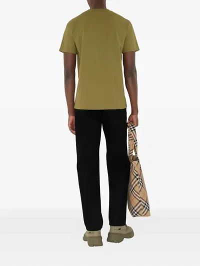 Burberry Cotton Ekd T-shirt In Green