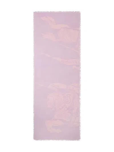 Burberry Wide Ekd Wool Scarf
