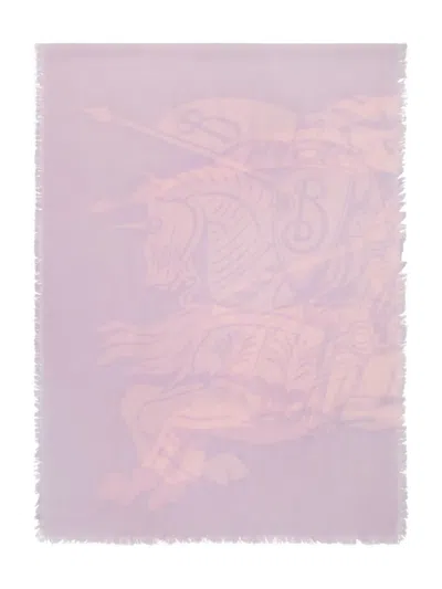 Burberry Wide Ekd Wool Scarf