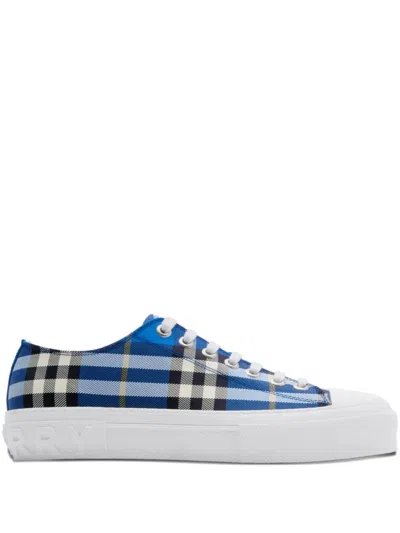 Burberry Check Nylon Blend Sneakers