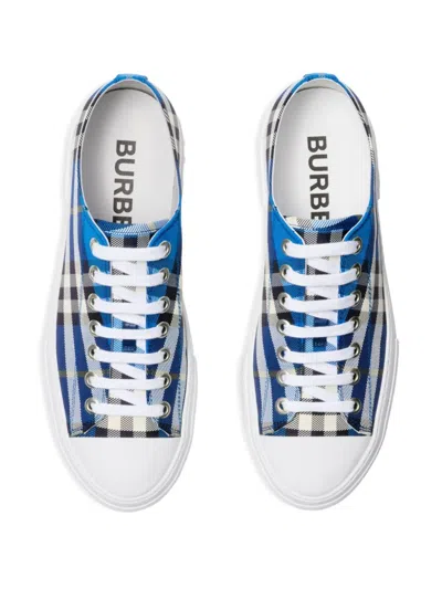 Burberry Check Nylon Blend Sneakers