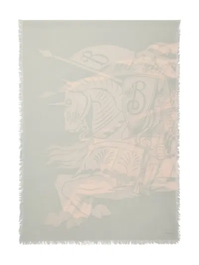 Burberry Wide Ekd Wool Scarf