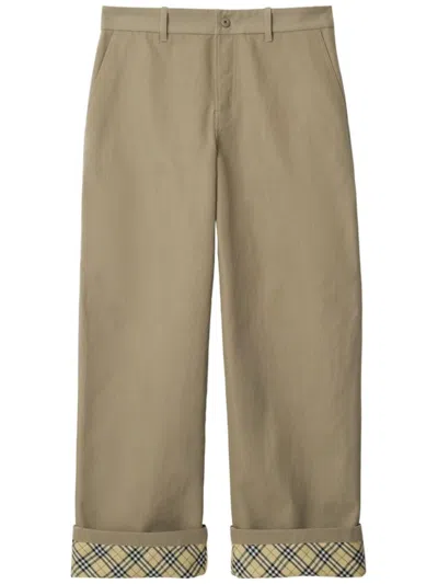 Burberry Cotton Carpenter Trousers In Multicolor