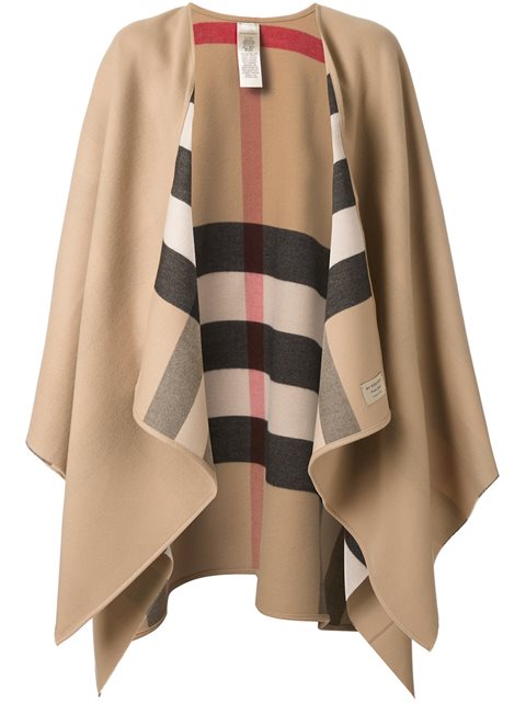 burberry reversible poncho